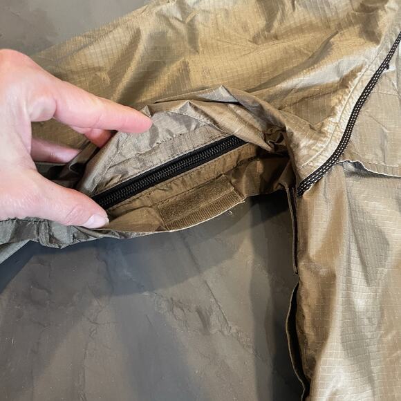 Eddie Bauer EBTek Goretex Jacket Coat Mens M Green Weatherproof Hood Ripstop - Picture 11 of 14